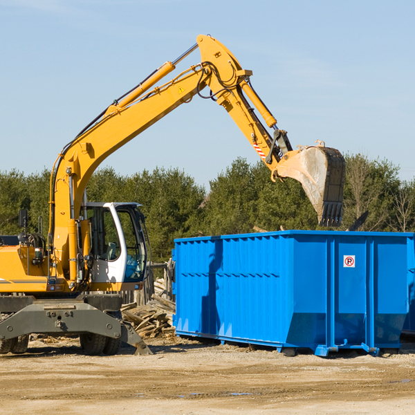 what size residential dumpster rentals are available in Revloc PA